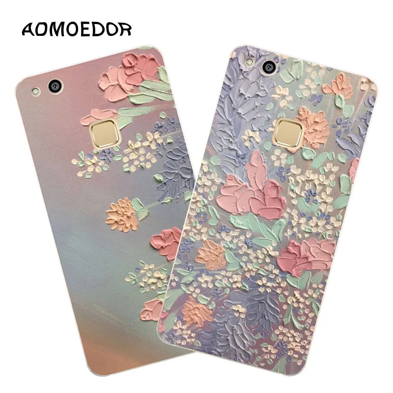 huawei p10 lite Case Silicon Graffiti 3D relief Painting Soft TPU Back Cover for 5.2&quot Phone protect Bags shell |