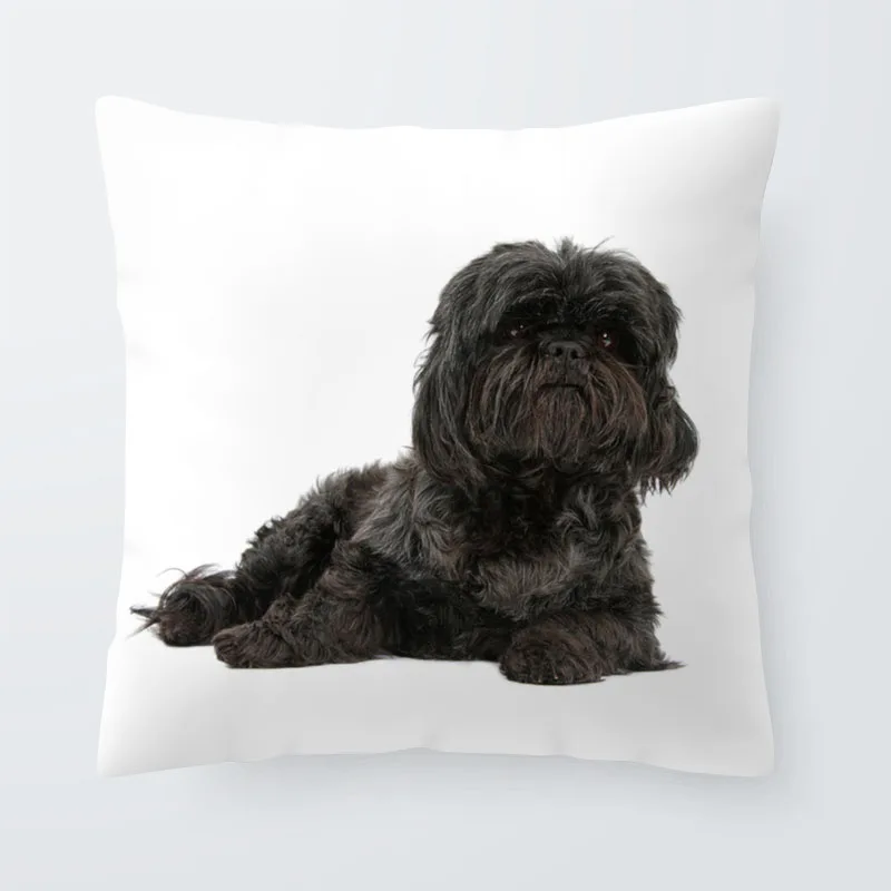 Мопс-тцу Чехлы собака Бостон терьер Подушка Чехол в этническом стиле книги