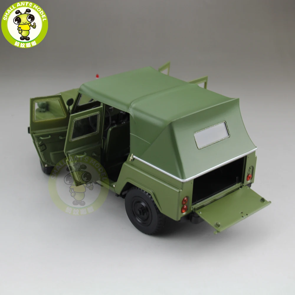 1/18 BJC джип 212 с пушкой армии Военный SUV литая модель сплав металла модель автомобиля SUV игрушка мальчик девочка Коллекция подарков на день рождения хобби