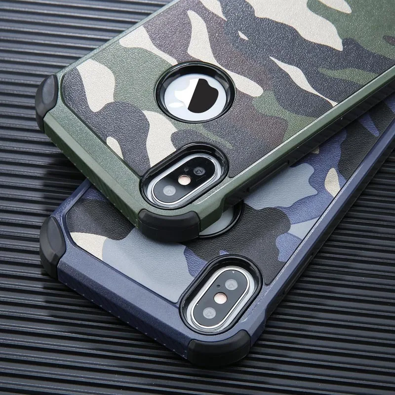 Красивые камуфляжные чехол для телефона iPhone 6 6s 7 Plus камуфляж s противоударный