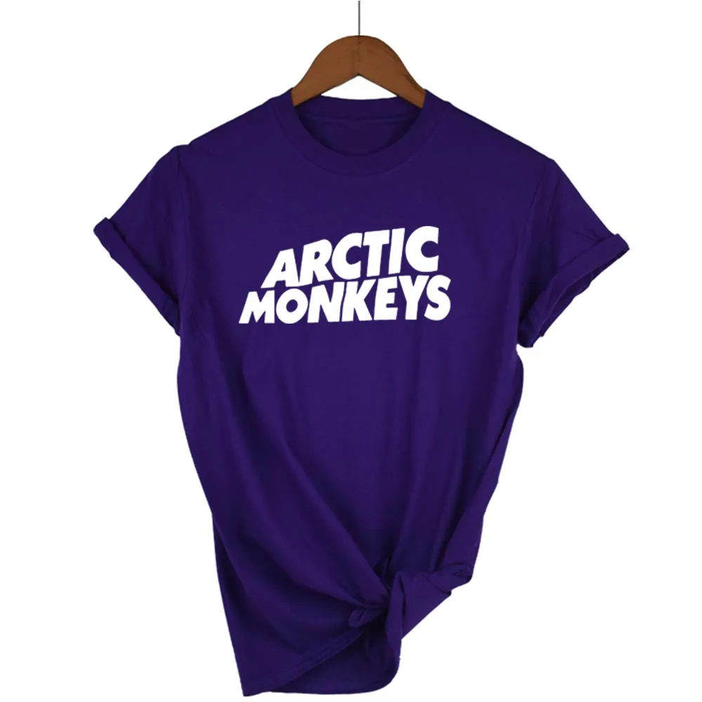 Футболка Arctic Monkeys Sound Wave, рок-группа, концертный альбом, высокая футболка, футболка унисекс, больше размеров и Color-A112 - Цвет: purple white