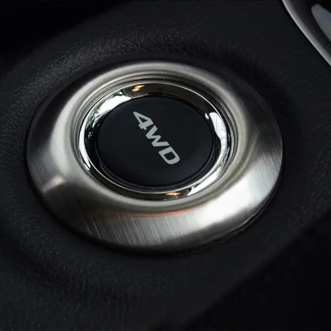 Новинка! Украшение для кнопки 4WD автомобильные аксессуары из нержавеющей стали