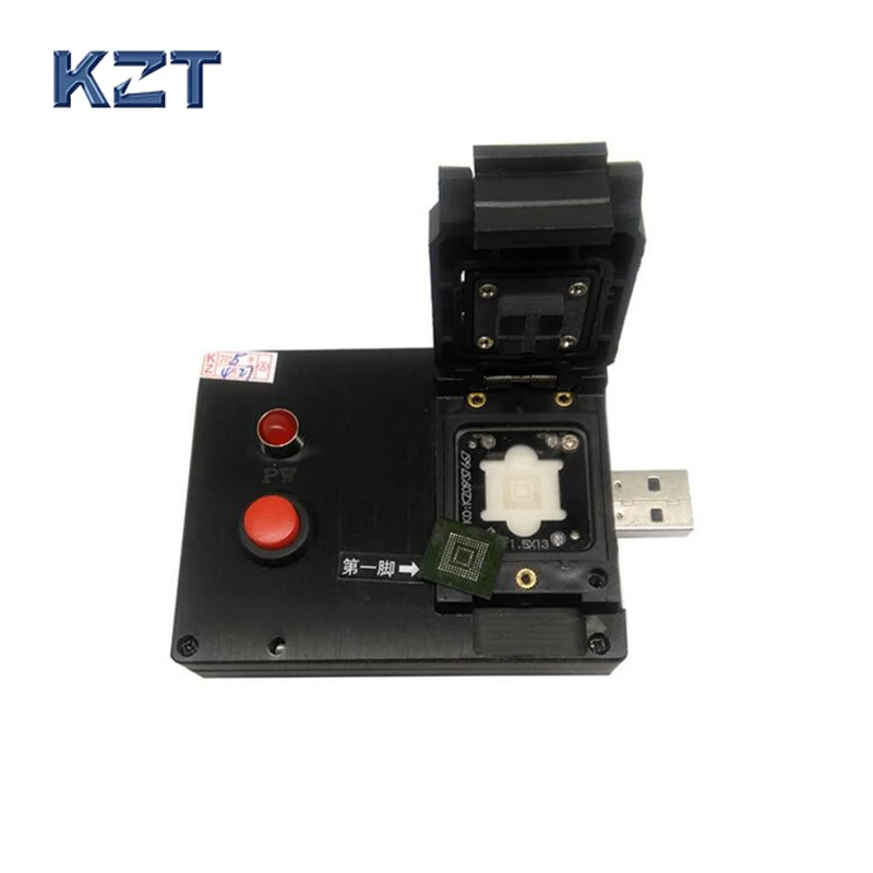 

eMMC153/169 Clamshell Pogopin Probe USB Disk Test Fixture for eMMC153/169 Test Socket/Adapter/Readernand flash testing