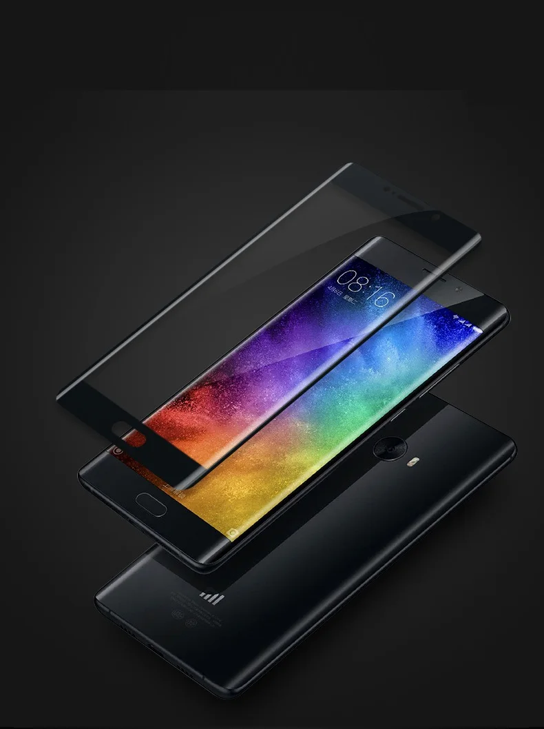 Пленка из закаленного стекла для Xiaomi Mi Note 2 3D изогнутая поверхность