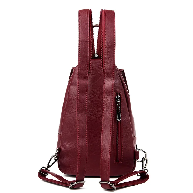 2018 Брендовые женские кожаные рюкзаки для девочек Sac a Dos Femme винтажный Рюкзак