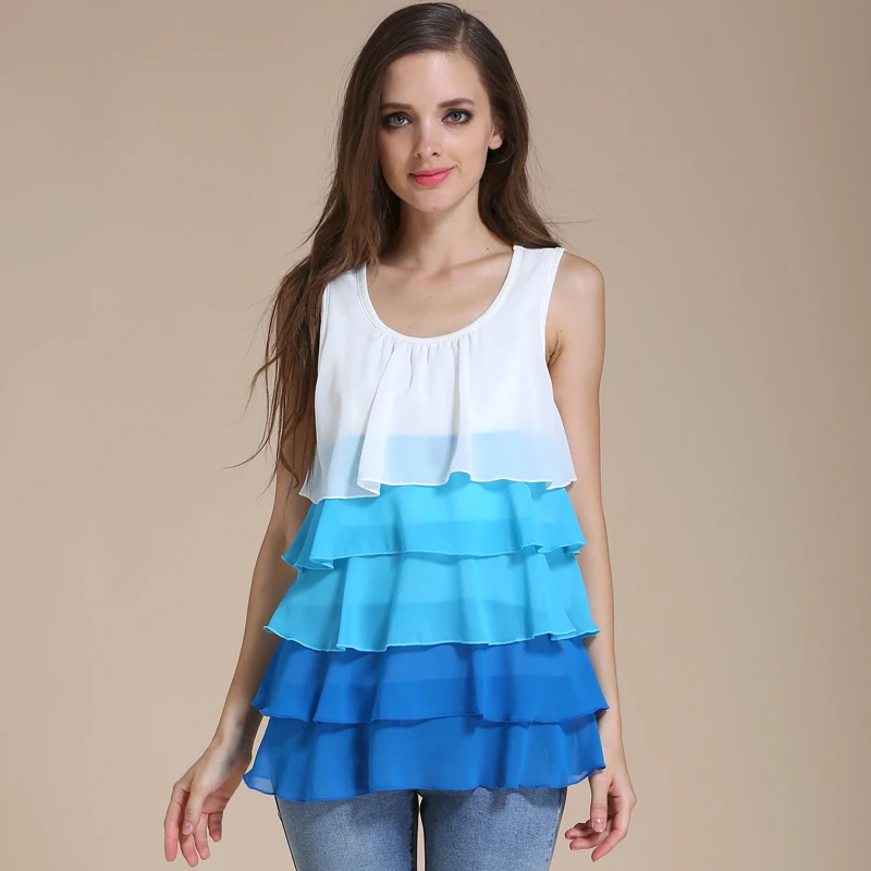 Многослойная Одежда для беременных шифоновая майка грудного вскармливания топ