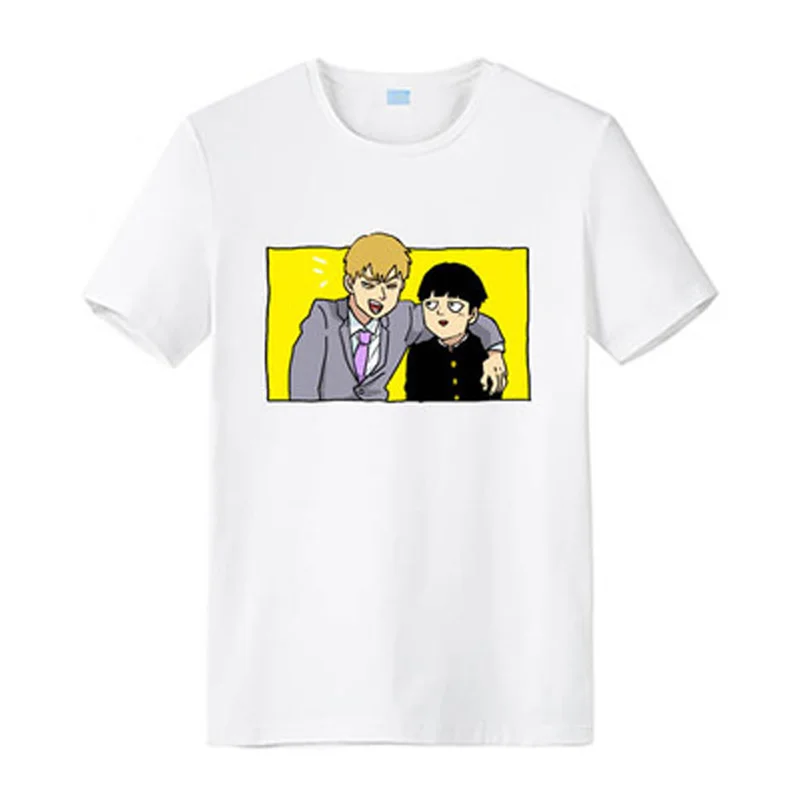 Аниме Mob Psycho (милый чудак 100 косплей футболка Летняя мужская из хлопка с короткими