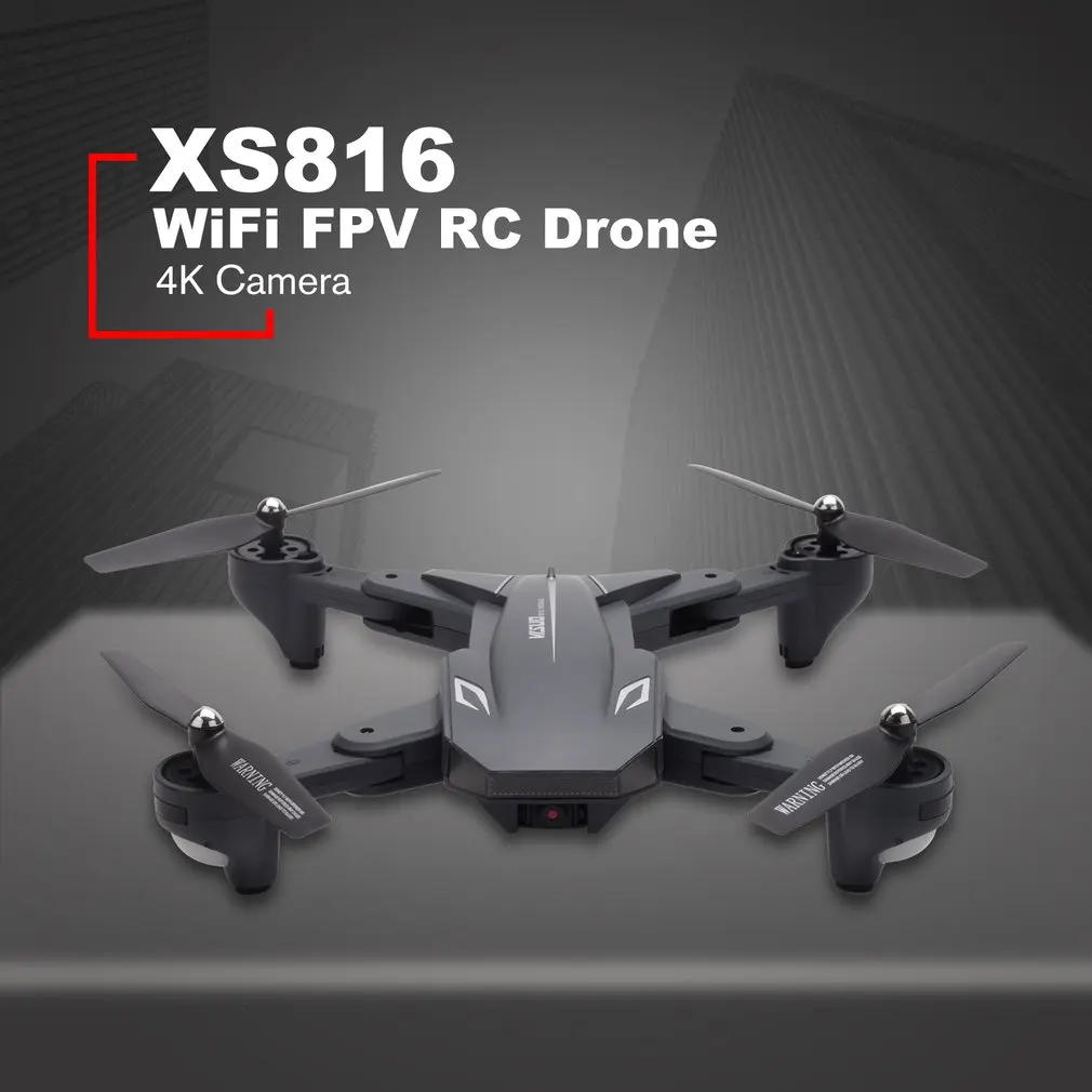 Visuo XS816 RC Drone with 50 Times Zoom WiFi FPV 4K /720P Dual Camera Optical Flow Quadcopter Foldable Selfie Dron VS SG106 M70