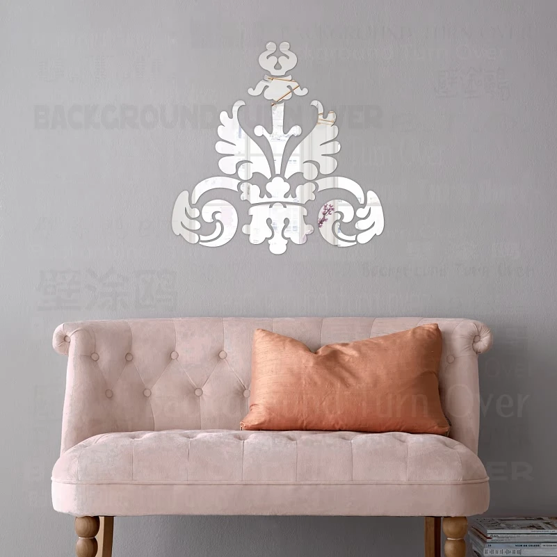 Зеркальные настенные наклейки декоративные виниловые для украшения комнаты