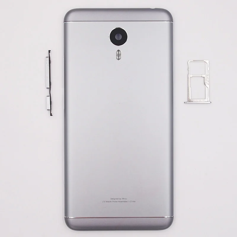 Gray M681 BaanSam, новинка, задняя крышка на батарейку, лоток для sim-карты, чехол на корпус для MEIZU M3 Note, 5,5 дюймов, M681 с антенной+ кнопками громкости питания - Цвет: Gray M681