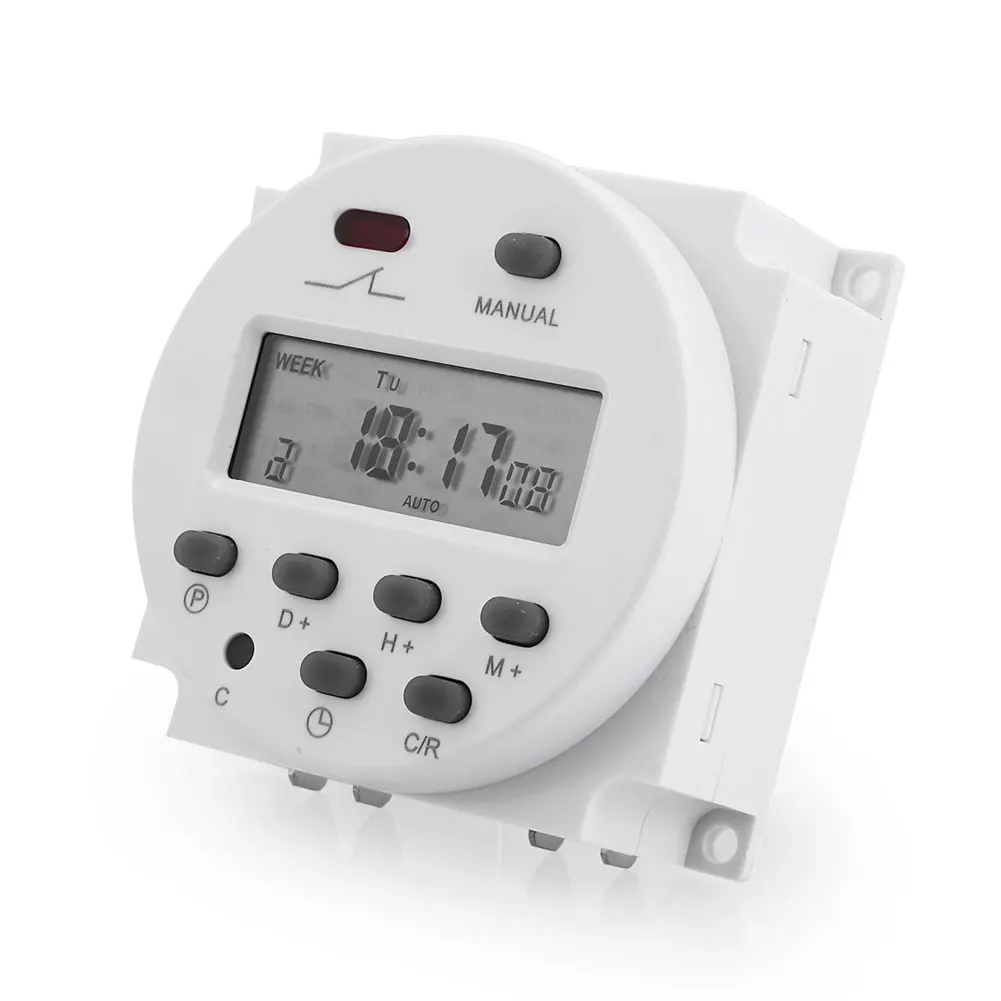 Outlet Timer Switch Digital Programmable Daily/Weekly Controlled Simultaneously Car Battery Automate Lights | Обустройство дома
