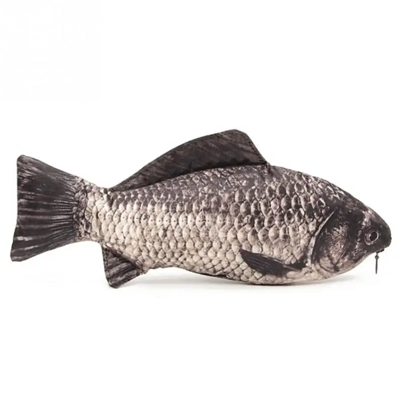 Забавная косметичка на молнии в форме рыбы милые косметички для макияжа дорожные