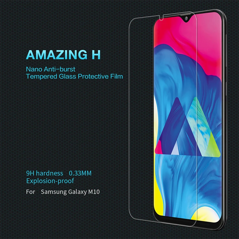 For Samsung Galaxy M10 Screen Protector 6.22'' NILLKIN Amazing H/H+PRO Tempered Glass M20/M30 | Мобильные телефоны и