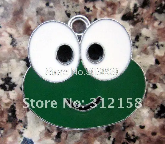 

100Pcs/Lots Alloy Metal Frog charms enamel charms key charms 26x24.5mm