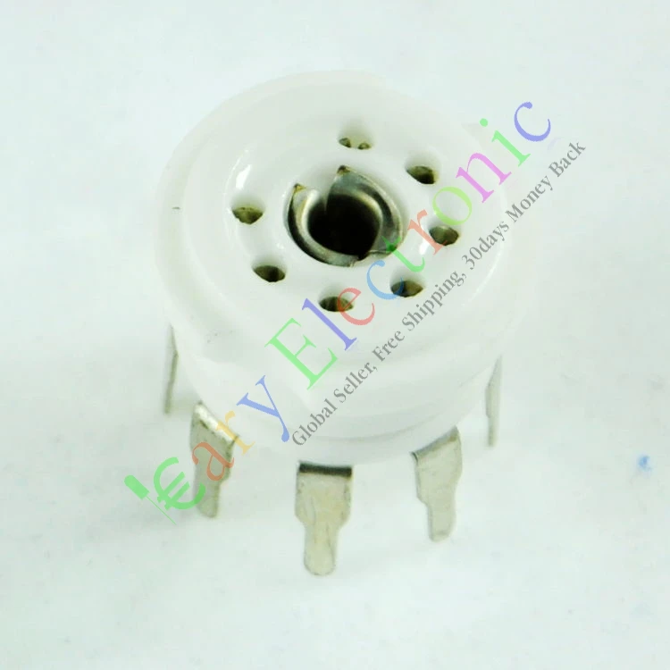 Wholesale and retail 4pcs MINI 7pin PCB Ceramic vacuum tube sockets valve base 12AE6 6AT6 12AV6 audio free shipping |
