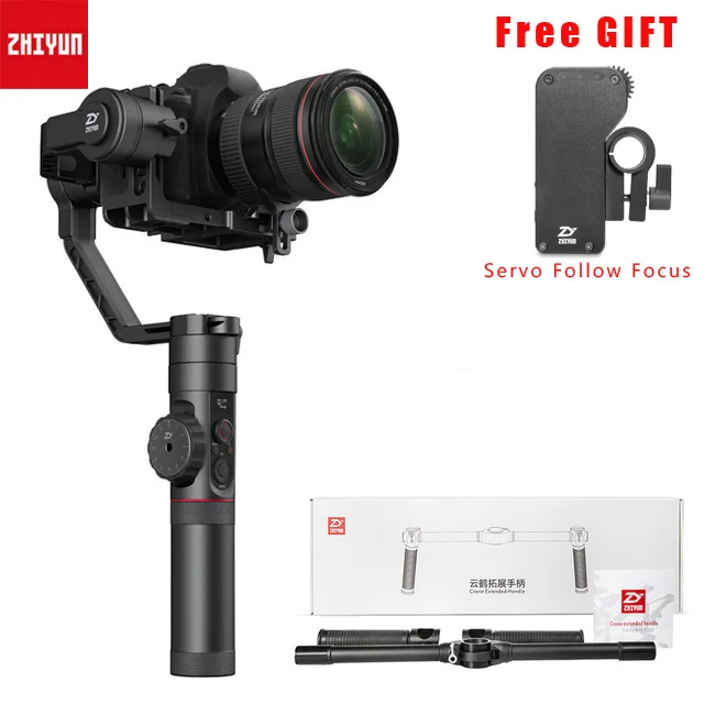 Crane2 n Handle ZHIYUN кран 2 Gimbal Ручной Бесщеточный DSLR камера Gimbal стабилизатор для Panasonic Canon sony Nikon Z6 Z7 - Цвет: Crane2 n Handle
