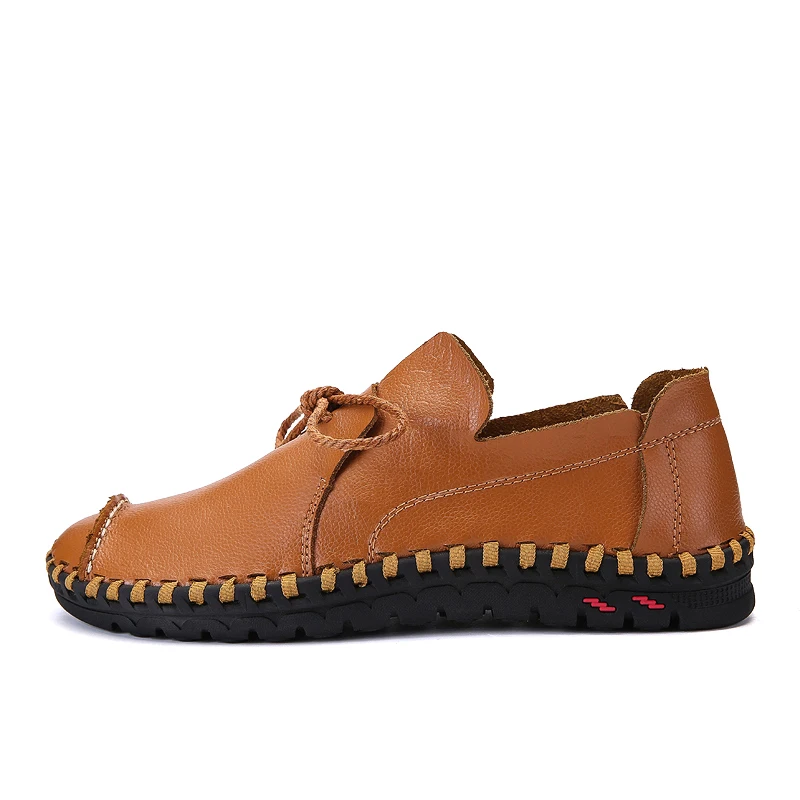 Designer Leather Shoes Hard-Wearing Men Casual Mens Loafers Flat With High Quality erkek ayakkabi 38-50 | Обувь