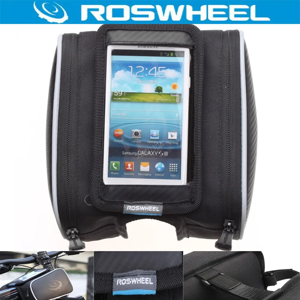 Сумка для велоспорта Roswheel л сумка на переднюю раму велосипеда трубу Паньер