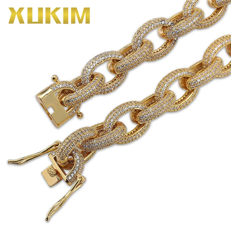 Ювелирные изделия Xukim Высококачественная цепочка из кубинской цепи с