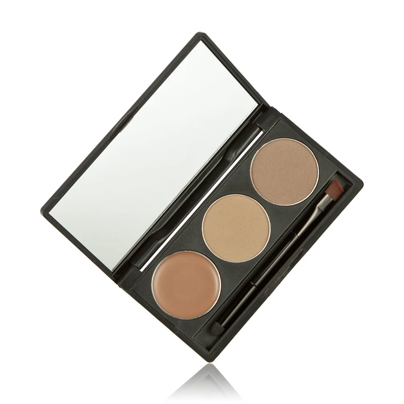 2016 New 2 Colors Eyebrow Powder + 1 Color Eyeshadow Cream Makeup Palette Long Lasting Waterproof Sweatproof Cosmetics | Красота и