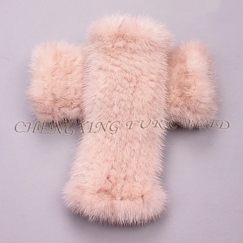 Дешевые зимние перчатки из натурального меха норки |