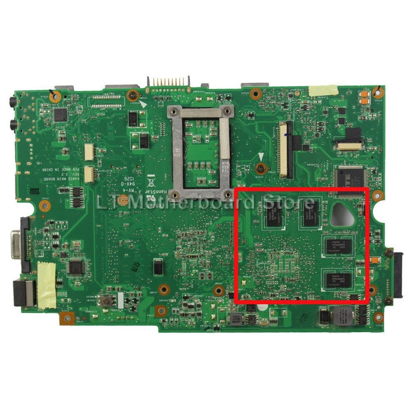 Материнская плата K50ID 512M 4 память для For Asus K50I K40ID X50DI K50IE X5DI материнская ноутбука |