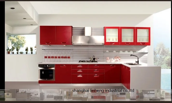 Высокий глянец/лак кухонный шкаф mordern (LH LA019)|lacquer kitchen cabinet|kitchen cabinetlacquer cabinet |