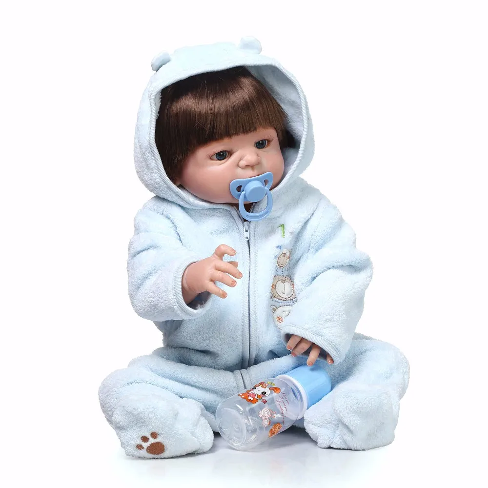 55 см Силиконовые Детские куклы для продажи мальчик reborn Младенцы укоренились