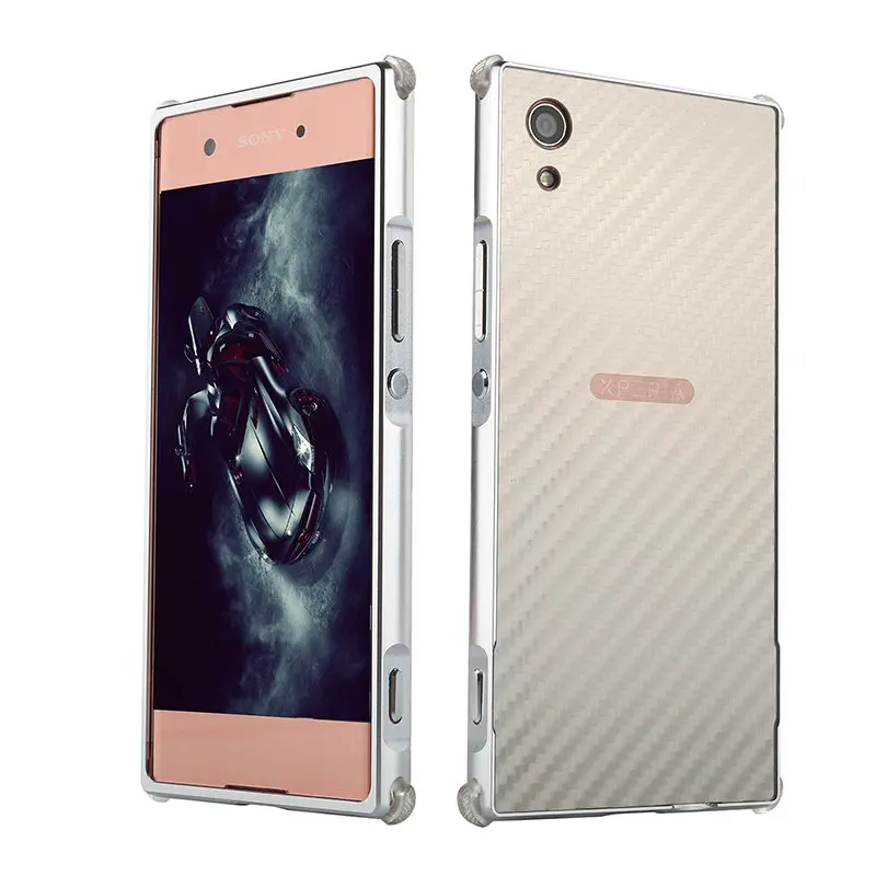 Противоударный чехол для Sony XA1 Plus XA1Plus алюминиевая металлическая рама с жестким