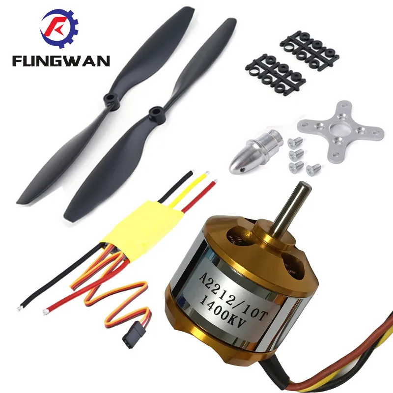 Бесщеточный двигатель Outrunner A2212 1000KV 2200 + 30A ESC 1045 пропеллер (1 пара) комплект Quad Rotor