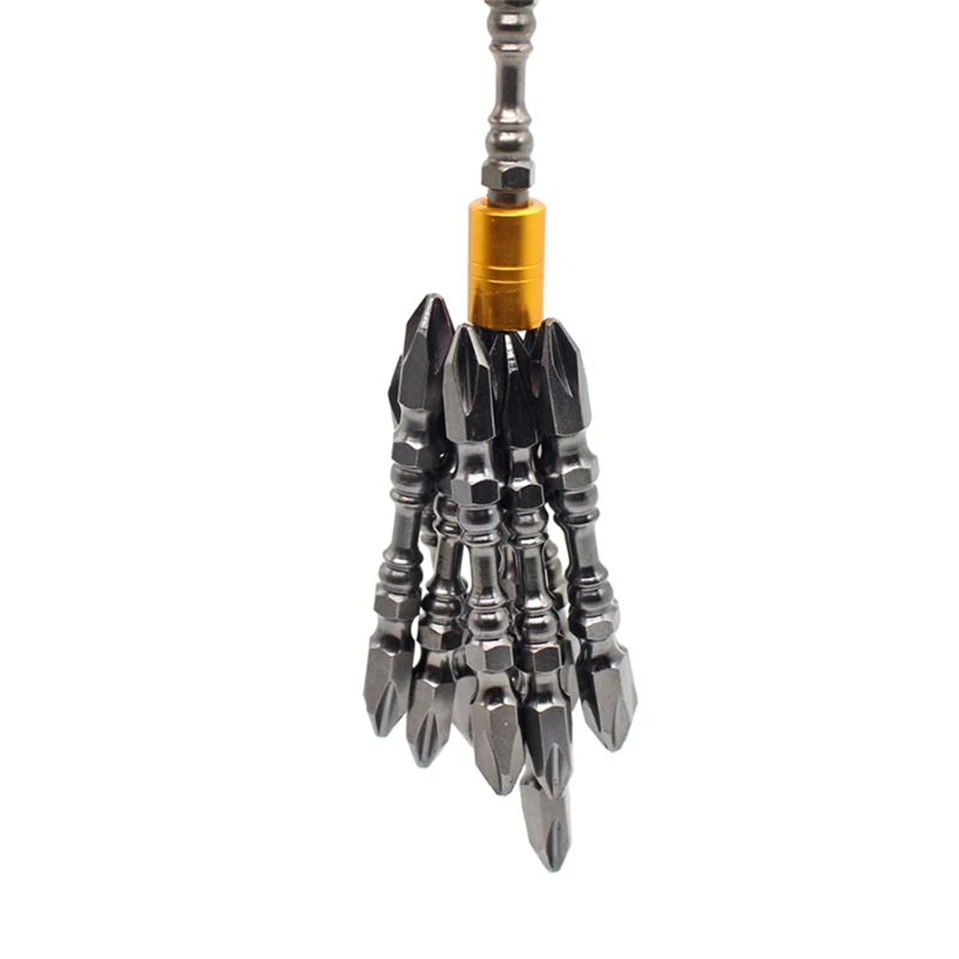

1Pcs PH2 1/4" Hardness Magnetic 65MM 110MM Cross Head Screwdriver Bit Double Head Electric Screwdriver Set Phillips Screw Driver