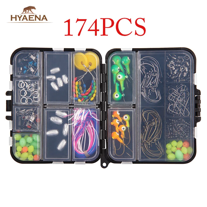 Hyaena 174 шт. коробка для рыболовных снастей с пружинным поворотным замком