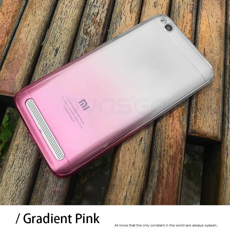 Градиентные цветные Чехлы для Xiaomi Redmi 6 6A Pro 5A 4A Ультратонкий Мягкий защитный чехол