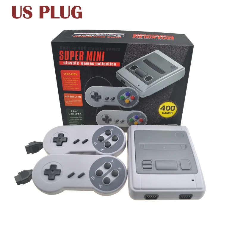 400 Games AV-US HDMI tv Out видео игровые консоли встроенные 600 классические игры для игр Nes с проводными контроллерами 2 шт - Цвет: 400 Games AV-US
