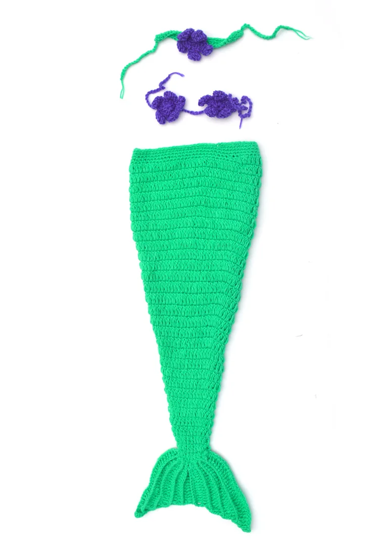 Новейшие носки для новорожденных кроше маленьких девочек костюм русалки