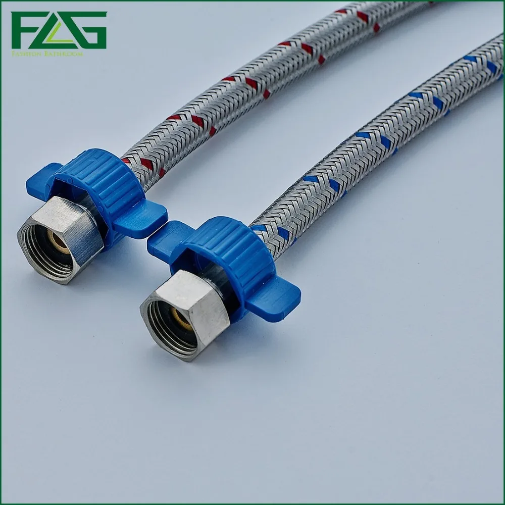 FLG Германия G3/8 &quot60 см 1 пара из нержавеющей стали гибкий смеситель для
