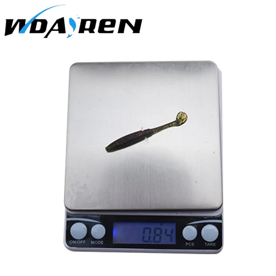 WDAIREN 20 шт./упак. рыболовные приманки 5,6 CM/0,8g T хвост плавающая приманка для рыбы пластиковый червь Карп Рыбалка мягкие приманки, искусственные FA-049