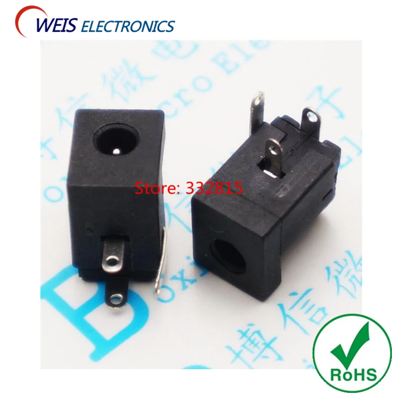 

20PCS DC-005C DC005C 3.5 - 1.3 mm DIP PCB mounting 3pins DC POWER SOCKET FEMALE DC CONNECTOR ROHS Free shipping