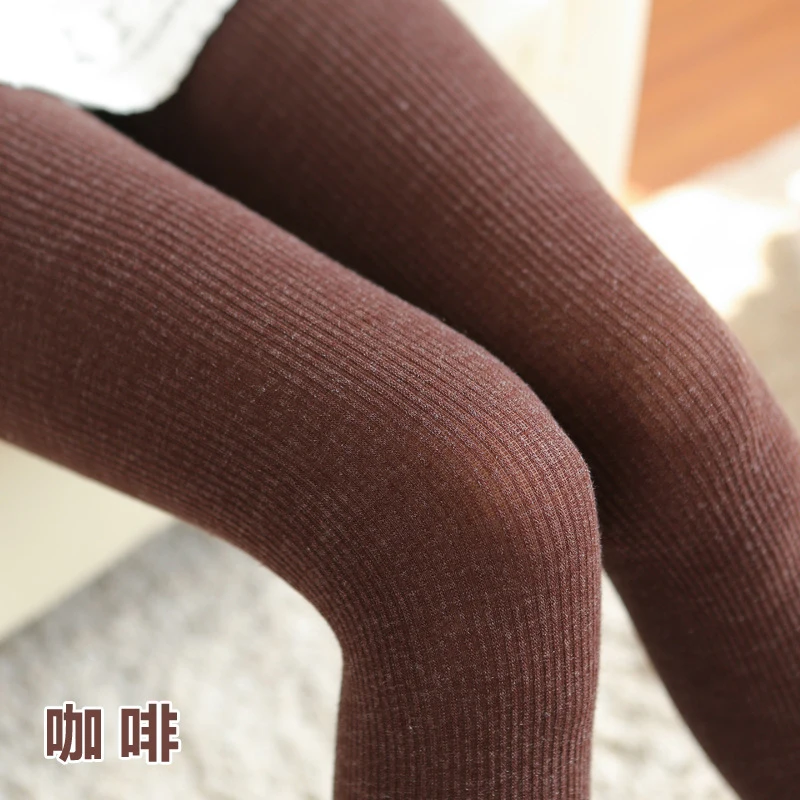 Новые осенне-зимние плотные колготки из кроличьей шерсти жаккардовые в