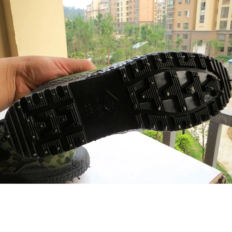 Ботинки средней высоты (b m) Нескользящие камуфляжные армейские ботинки