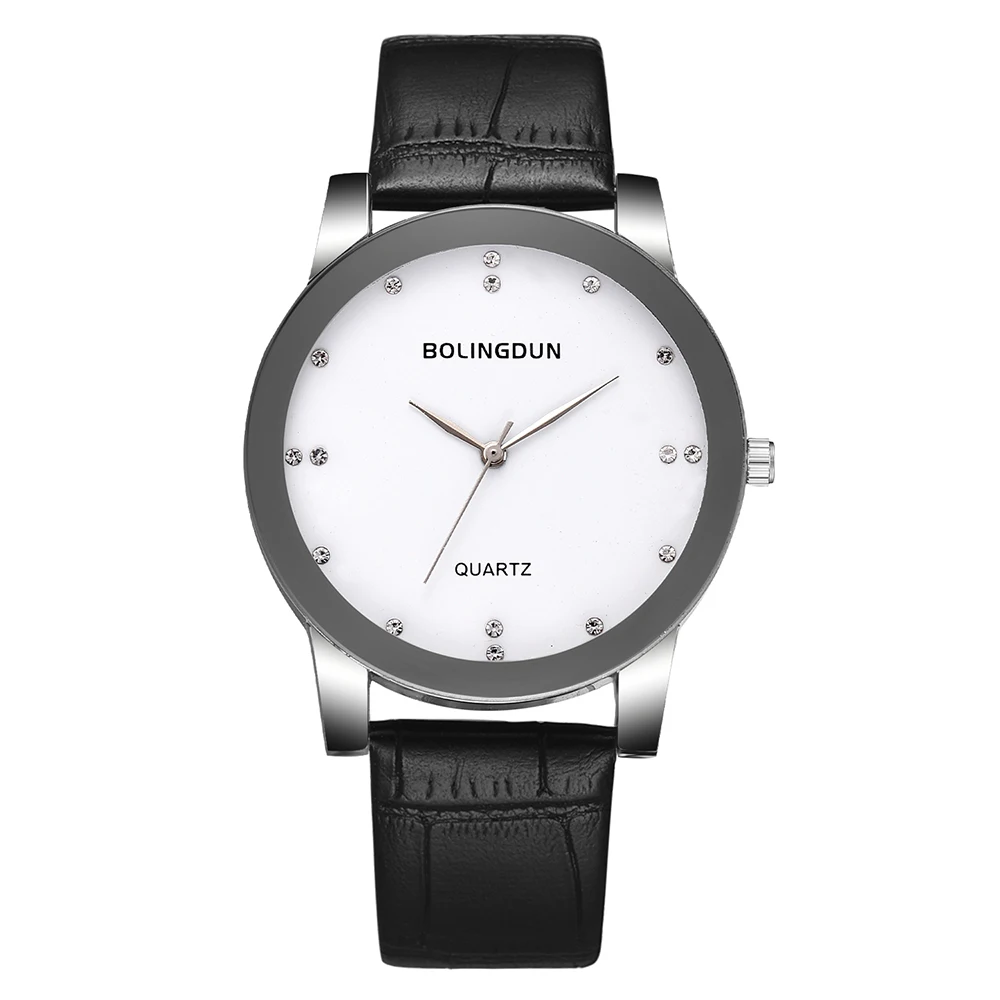 Часы для влюбленных набор мужчин и женщин повседневные кварцевые часы с кожаным