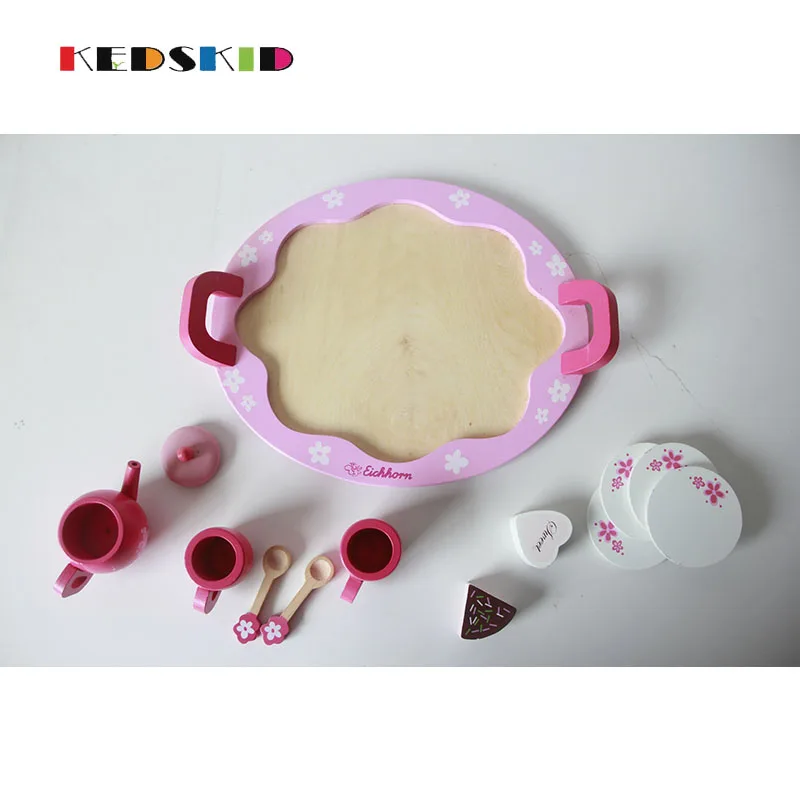 Розовый Моделирование кухня еда торт День чай набор ролевые игры дом для детей