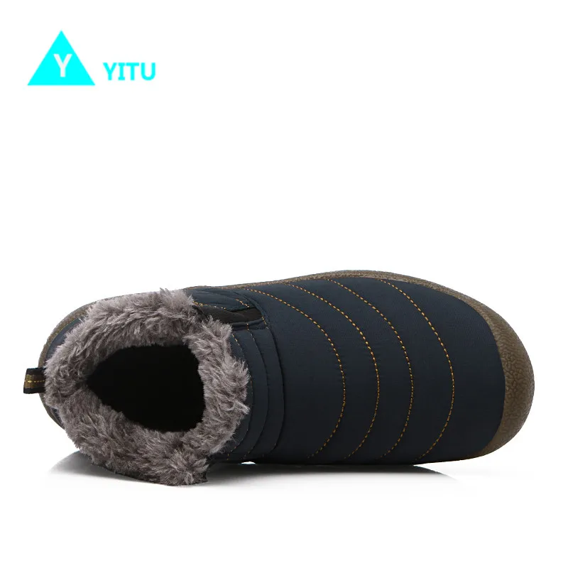 YITU/зимние кроссовки мужские походные ботинки для туризма кемпинга охоты горные