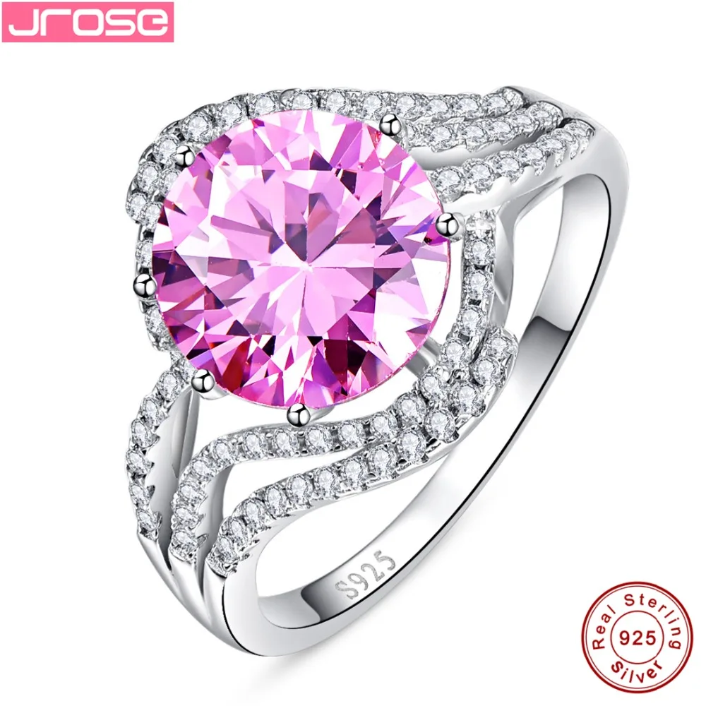 Jrose абсолютно новое 5ct Радужное Fire Mystic CZ кольцо подарок для женщин подлинное