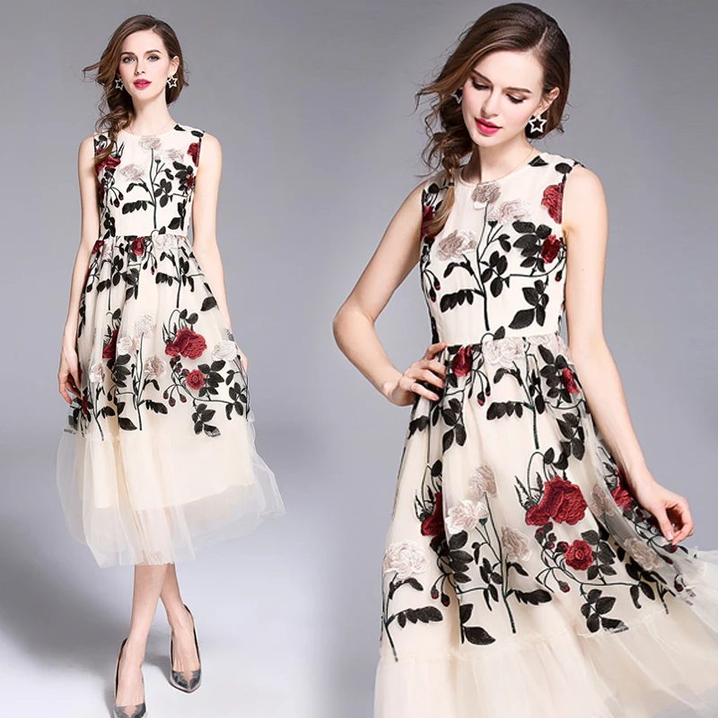 Богемное платье robe ete 2019 женская обувь с вышивкой в винтажном стиле без рукавов