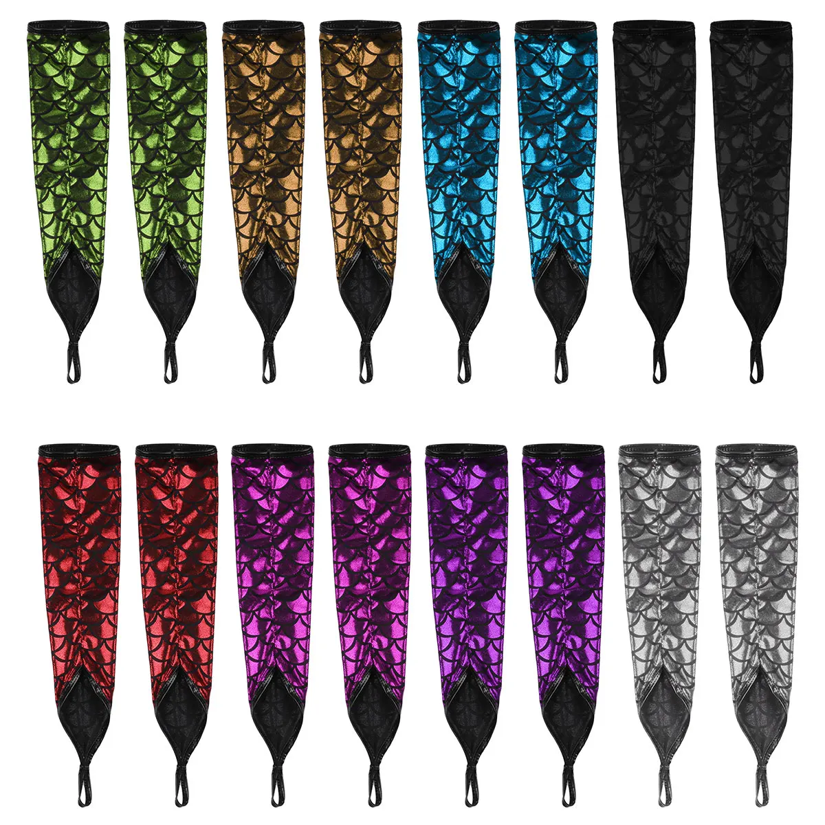 Женские перчатки для вечерние блестящие длинные с металлическим налокотником