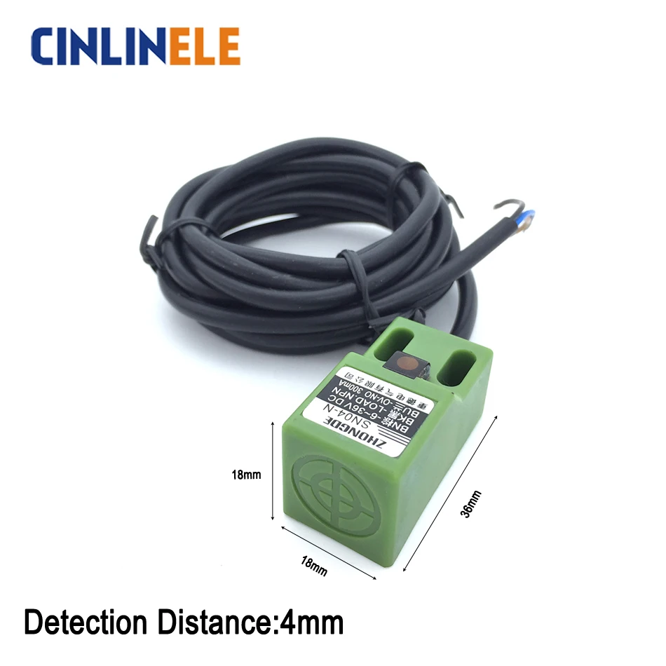 Индуктивный экран SN04 4 мм металлический датчик приближения светодиодный без NC NPN