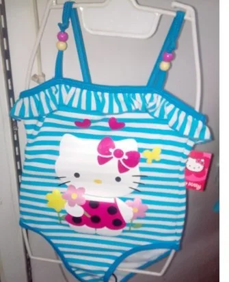 Wholesale girls lace cartoon swimsuit Free shipping |