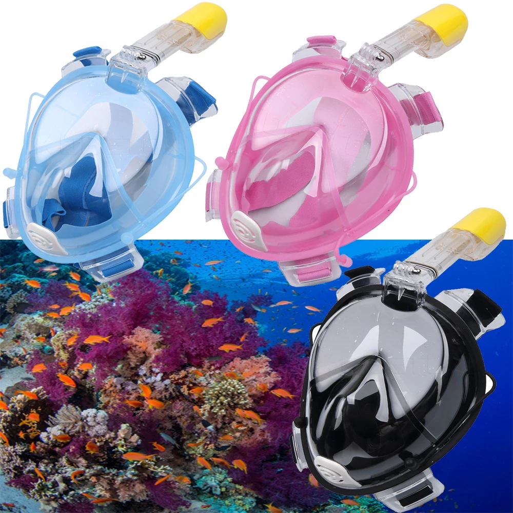 Маска для дайвинга маска подводного плавания незапотевающая на все лицо | Дом и