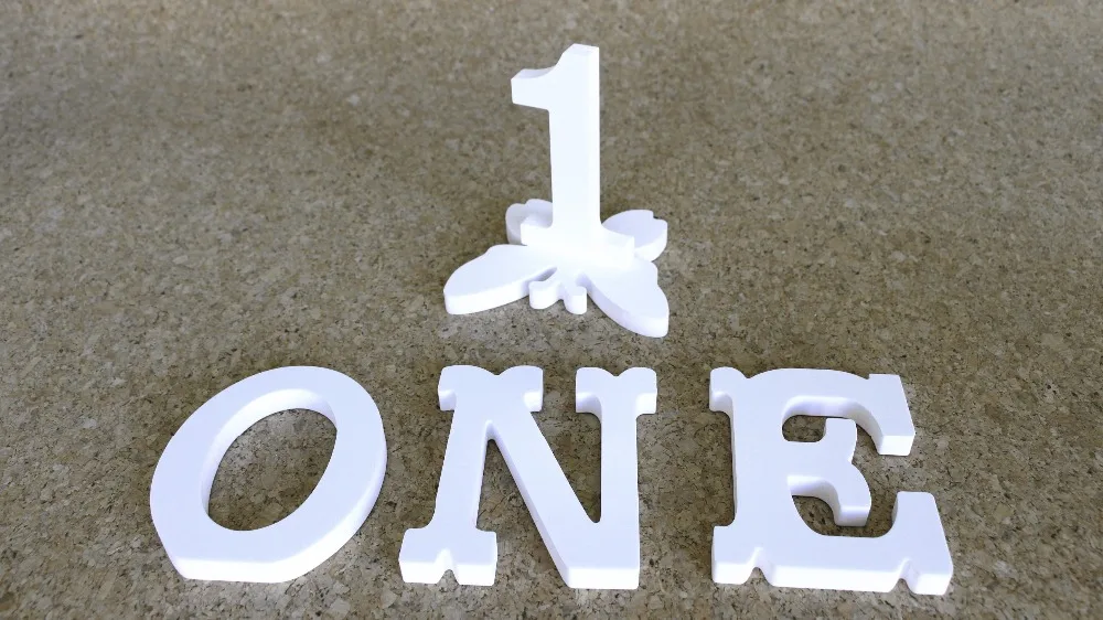 Новый стиль шрифт 12 см толстое Дерево Деревянный Белый Алфавит буквы и цифры